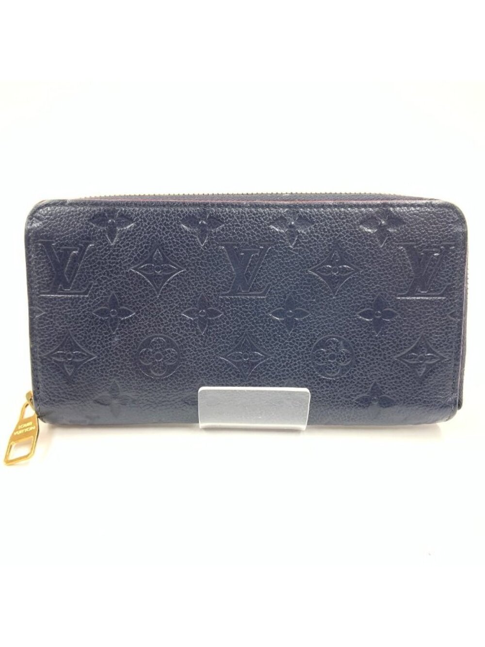 Louis Vuitton Monogram Empreinte Zippy Wallet Zip Around Navy